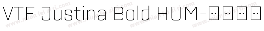 VTF Justina Bold HUM字体转换